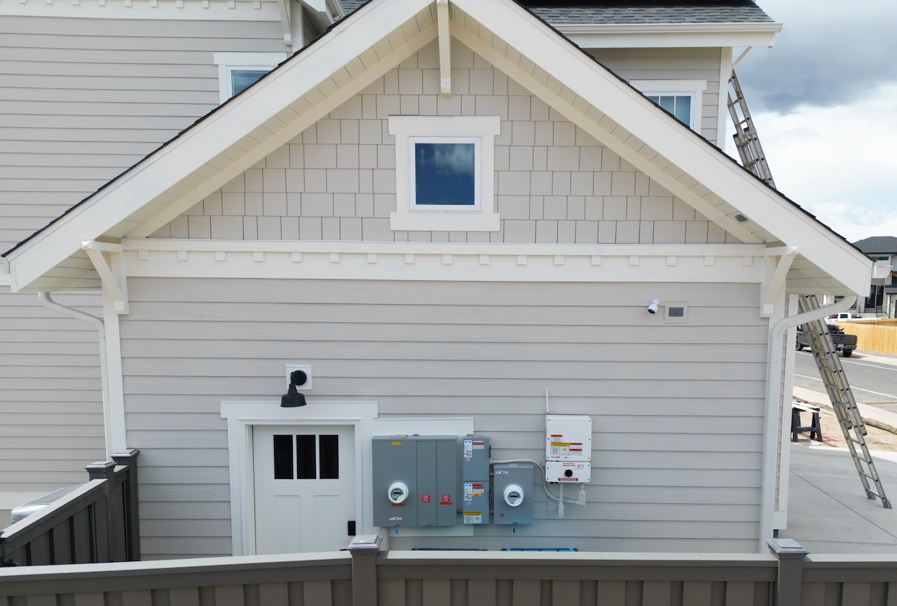 Corbels on the side of a house